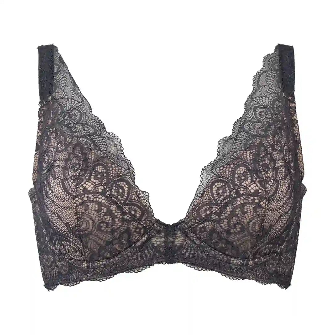 限定ハロウィンセール【アウトレット】ブラッピング ブラジャー チャコールグレー【 B65 - H90 】