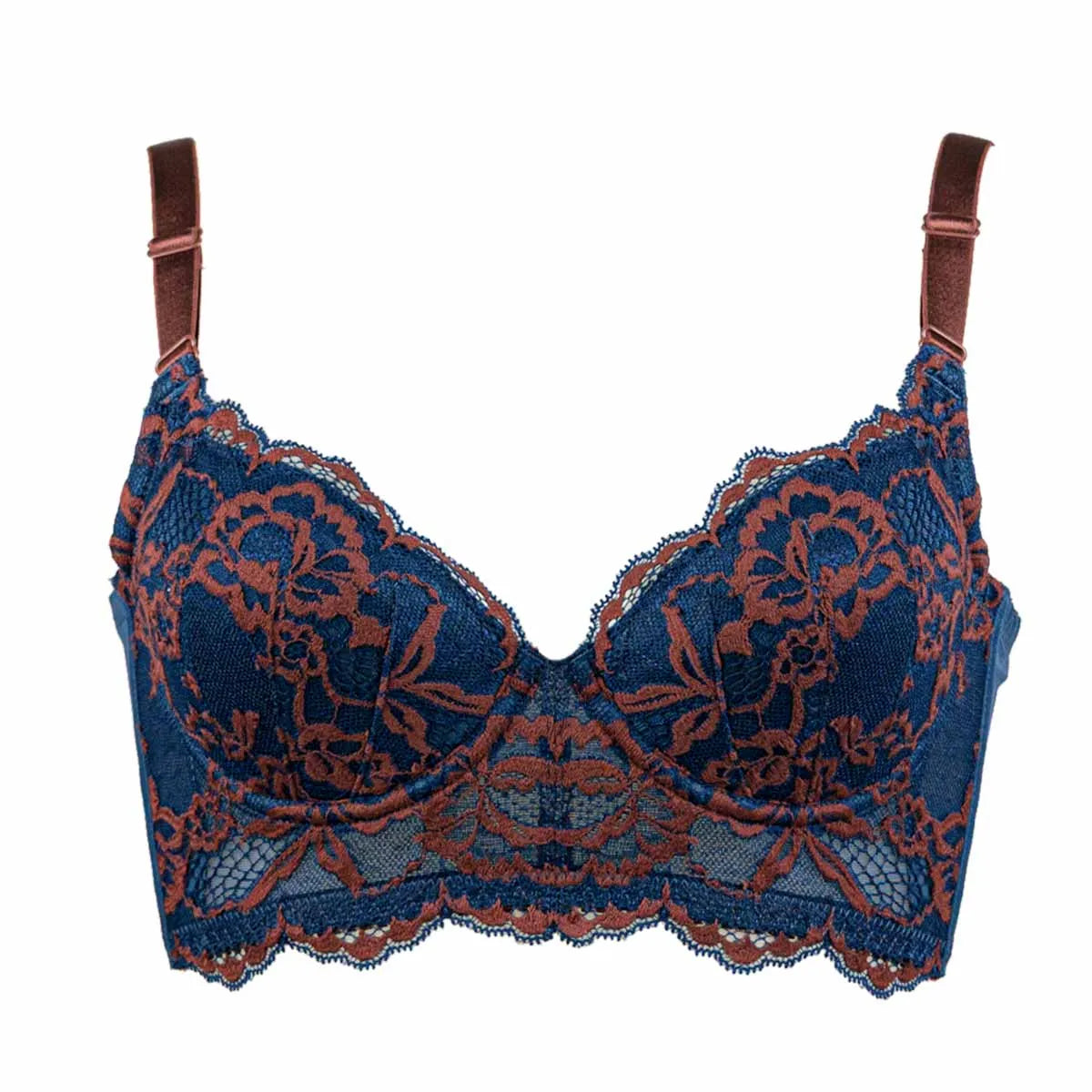 ビスチェリーナ ブラジャー ディープネイビー【C65 - M90 】 – HEAVEN ビスチェリーナ ブラジャー ディープネイビー【C65 - M90 】 – HEAVEN