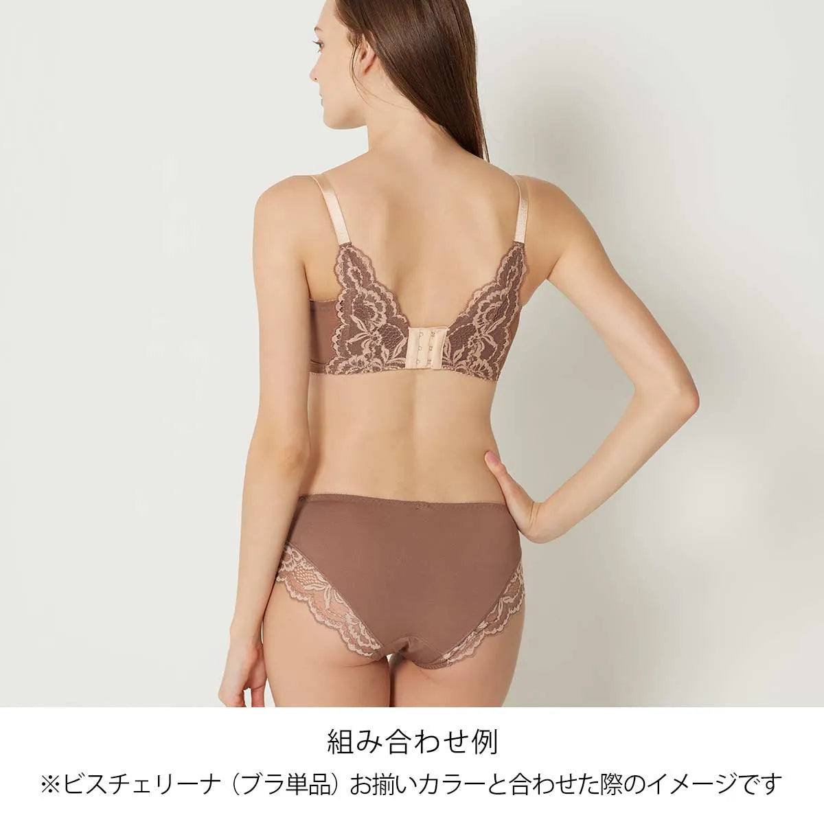 【新色】ビスチェリーナ スタンダードショーツ ブラウン【 M - 3L 】