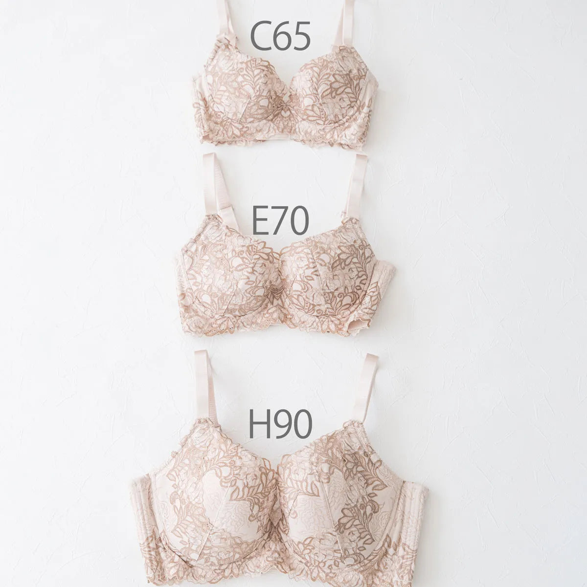 限定ハロウィンセール-2本特別セット【アウトレット】シン・胸不二子ブラ ブラジャー ミルクティー&ルビー【 C65 - K90 】