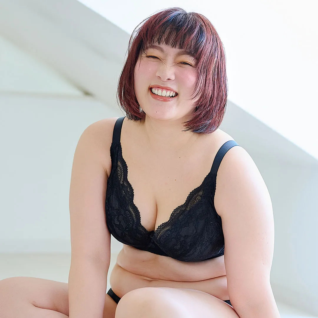 どんとこいブラ ブラジャーブラック【 D65 - M90 】