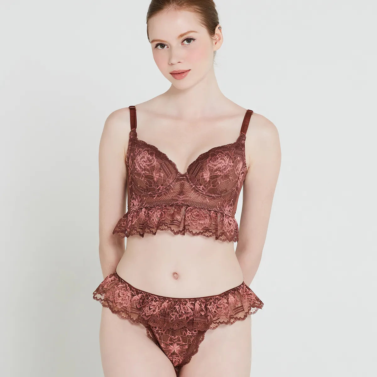 限定ハロウィンセール-2本特別セット【アウトレット】限定デザイン ビスチェリーナ&シン・胸不二子ブラ チョコレート&アメジスト【 C65 - K90 】