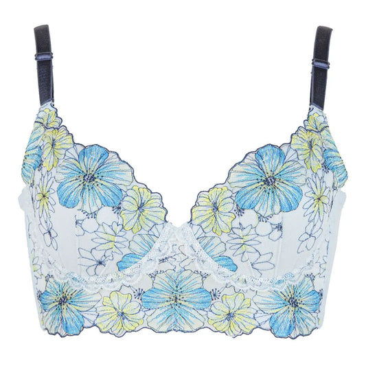 限定デザイン ビスチェリーナ ブラジャー ミストブルー【 C65 - K90 】