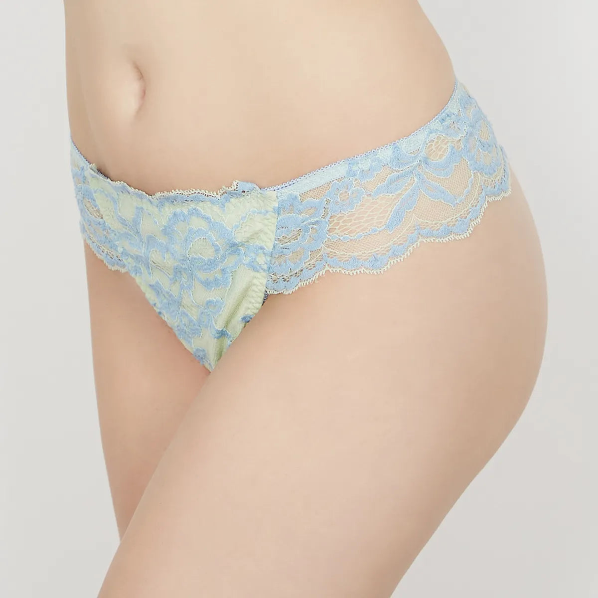 【アウトレット】ビスチェリーナ Tバックショーツ ライトグリーン【 M - L 】