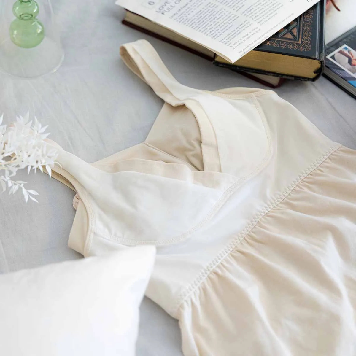 【新商品】夜寄るブラコットンインナー アイボリー【 B65 - M90 】