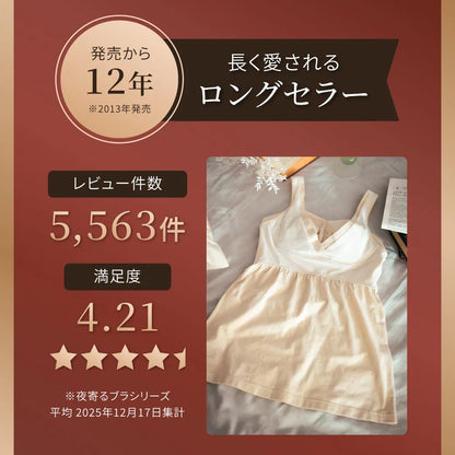 【新商品】夜寄るブラコットンインナー アイボリー【 B65 - M90 】