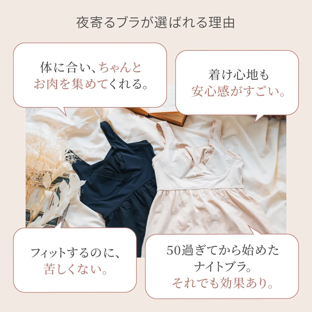 【新商品】夜寄るブラコットンインナー アイボリー【 B65 - M90 】