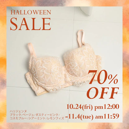 限定ハロウィンセール【アウトレット】ハリジェンヌ ブラジャー  ベージュ【 B65 - K90 】