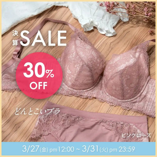 【タイムセール】どんとこいブラ ブラジャー ピンクローズ【 D65 - M90 】