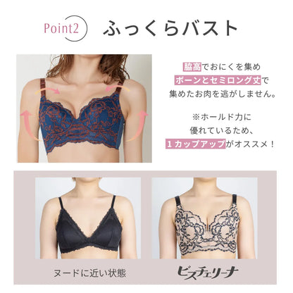 【新色】ビスチェリーナ ブラジャー レッド【C65 - M90 】
