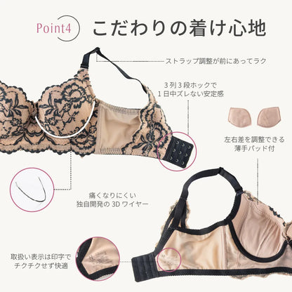 【新色】ビスチェリーナ ブラジャー レッド【C65 - M90 】