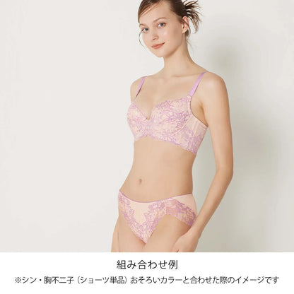 【新色】シン・胸不二子ブラ ブラジャー パープル【 C65 - M90 】