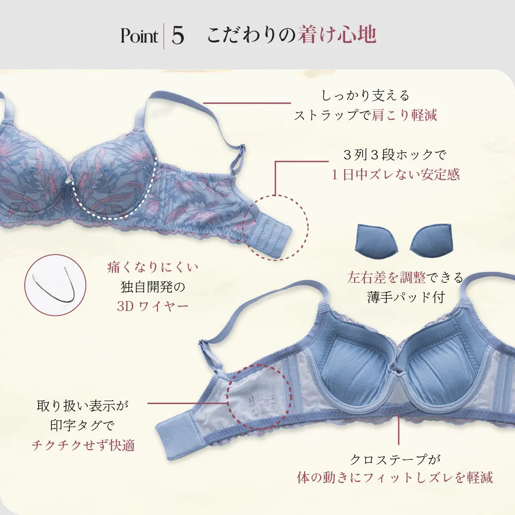 【新色】贅沢脇肉キャッチャー ブラジャー カーキ【 C65 - K90 】