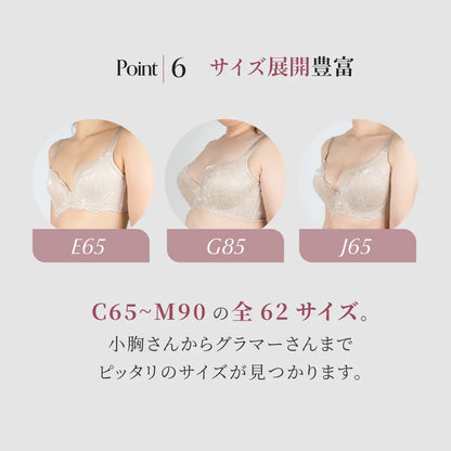 【新色】贅沢脇肉キャッチャー 補整 ブラジャー ブラック【C65-M90】