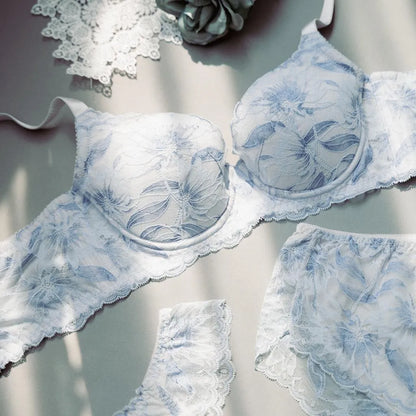 【新色】贅沢脇肉キャッチャー ブラジャー ブルーグレー【 C65 - K90 】