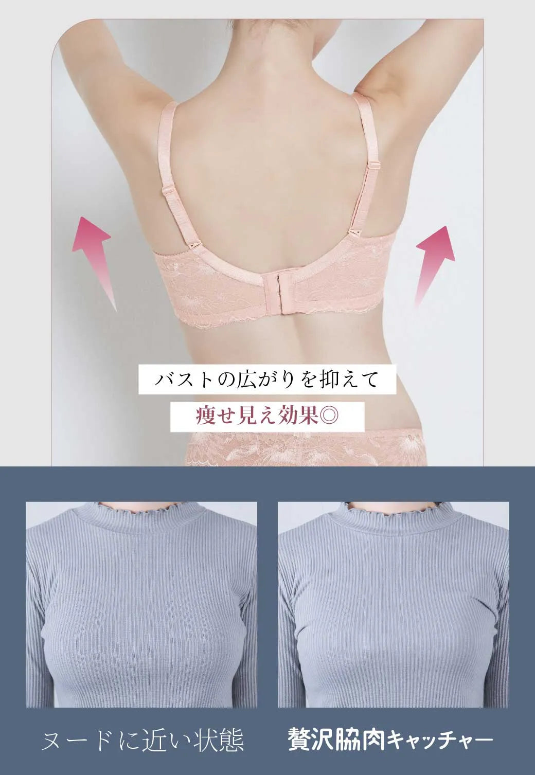 サイドがスッキリ見える設計の説明