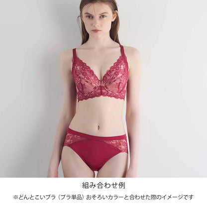 【新色】どんとこいブラ スタンダードショーツ ワイン【M-3L】
