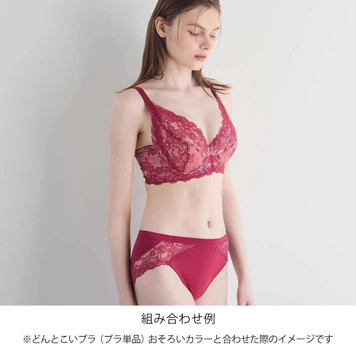 【新色】どんとこいブラ スタンダードショーツ ワイン【M-3L】