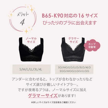 【限定ハロウィンセール】夜寄るブラ3枚福袋【 B65 - K90 】