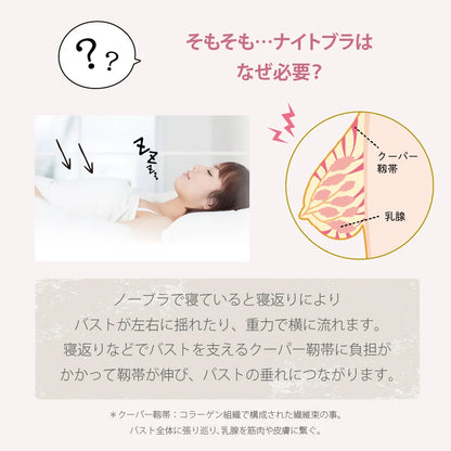 【2026年夜寄るブラ福袋】ナイトブラ 5枚福袋【 B65 - K90 】