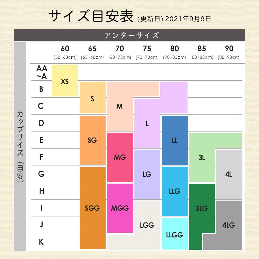 サイズ目安表