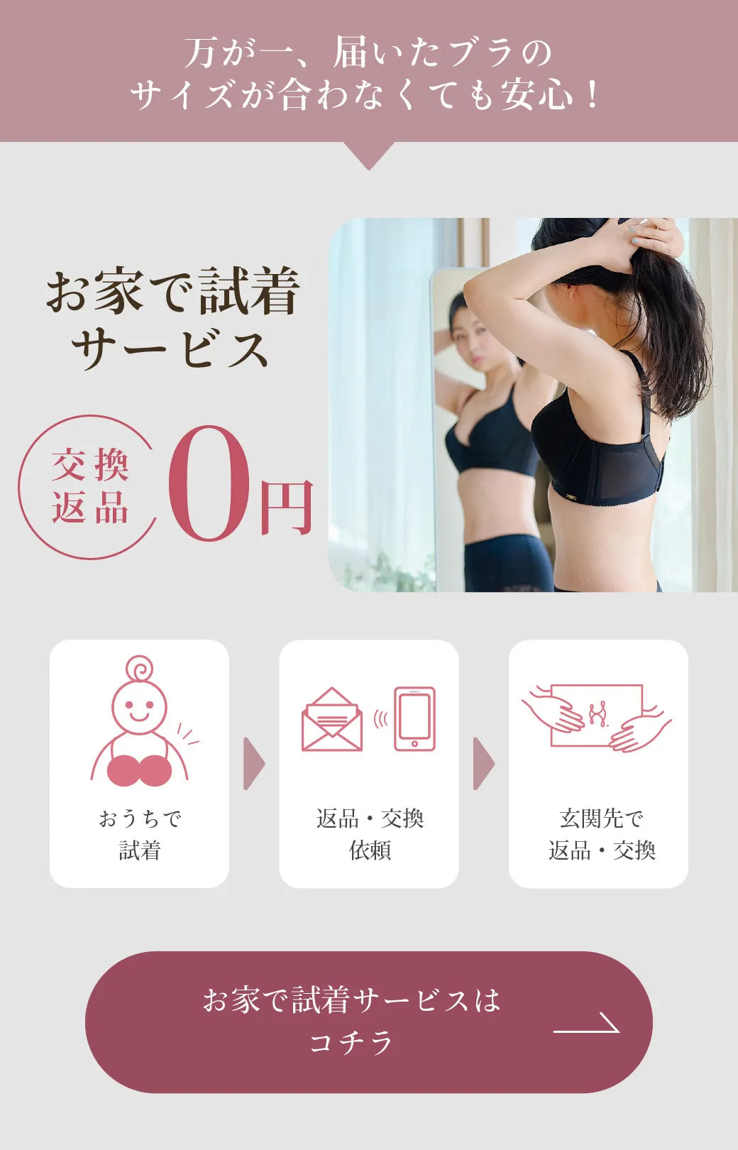 無料フィッティングサービスのご案内