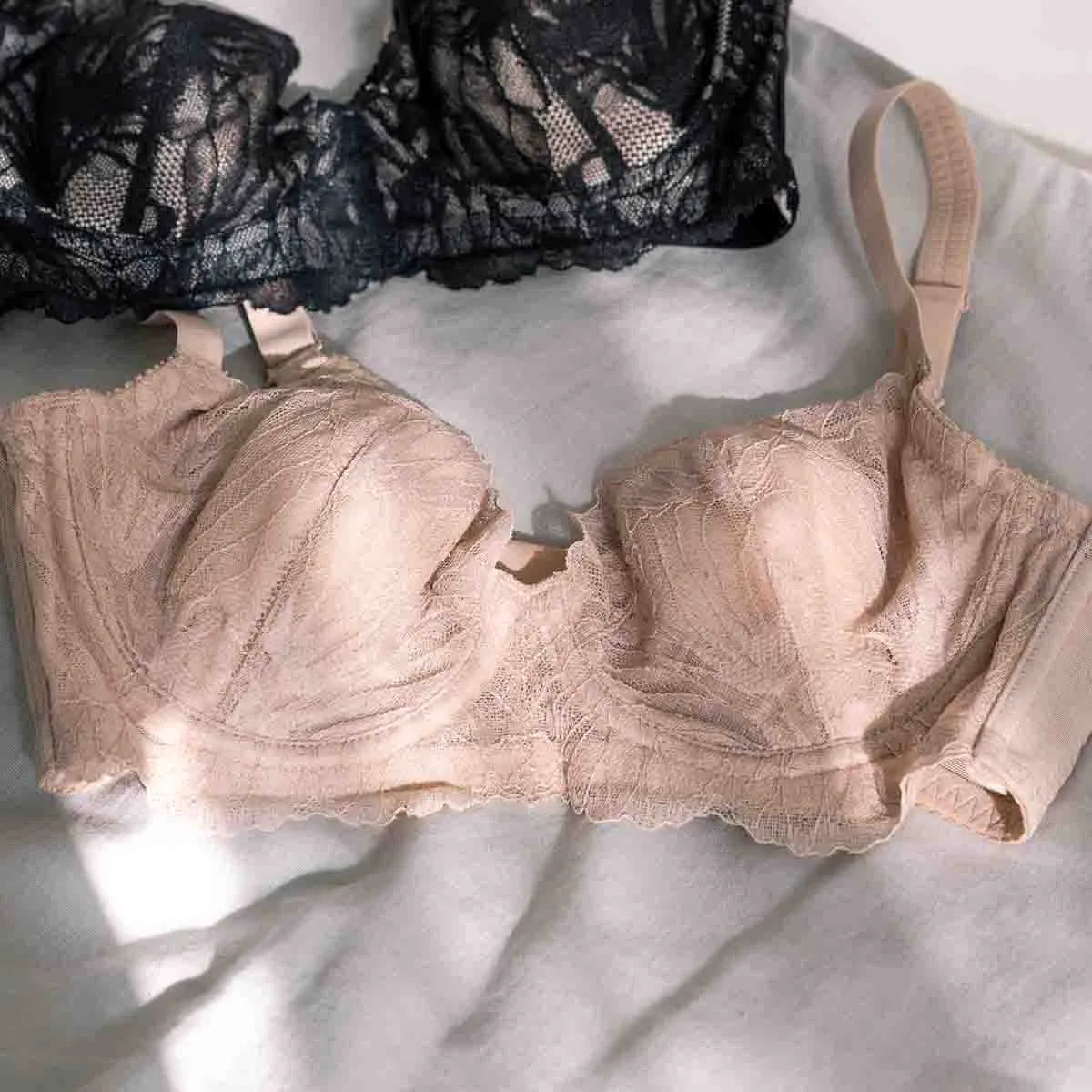 【タイムセール】SELFIT BRA（セルフィットブラ）3本セット ベージュ＆ブラック＆アイスブルー【 C65 - K90 】