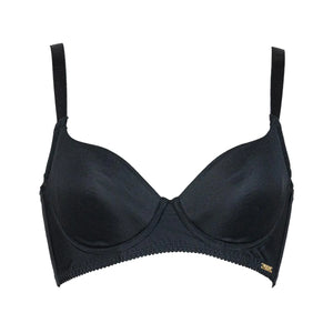 元祖脇肉キャッチャーノンレース ブラジャー ブラック【 C65 - K90 】