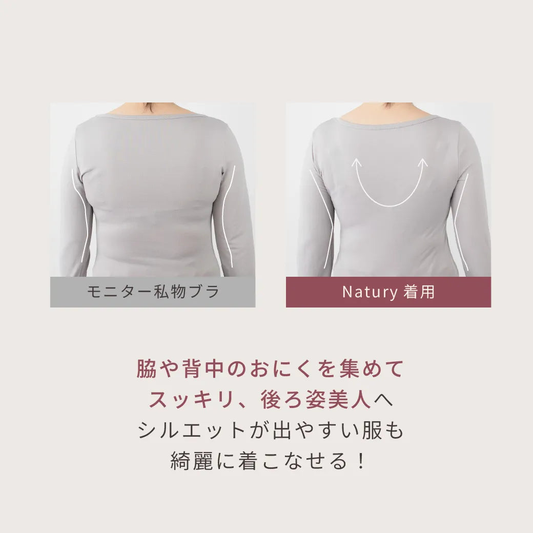 【新色】どんとこいブラNatury（ナチュリー）ブラジャー キナリ【 D65 - M100 】