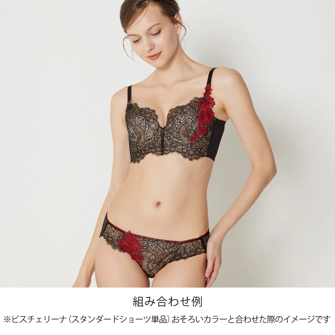 ビスチェリーナ ブラジャー ブラックガーネット【 C65 - K90 ビスチェリーナ ブラジャー ブラックガーネット【 C65 - K90
