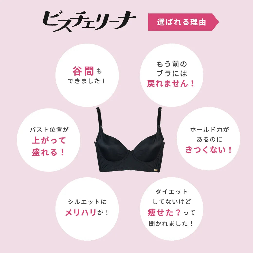 【新商品】ビスチェリーナノンレース ブラジャー ヌーディベージュ【C65 - M90 】