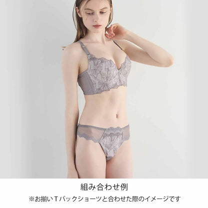 【新色】ビスチェリーナ 補整 ブラジャー グレー【C65-M90】