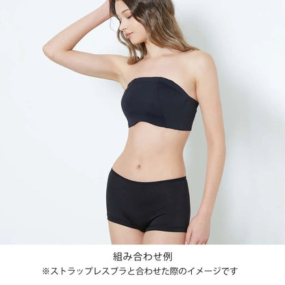 【新商品】ストラップレスブラ ブラジャー ブラック【 E65 - K90 】