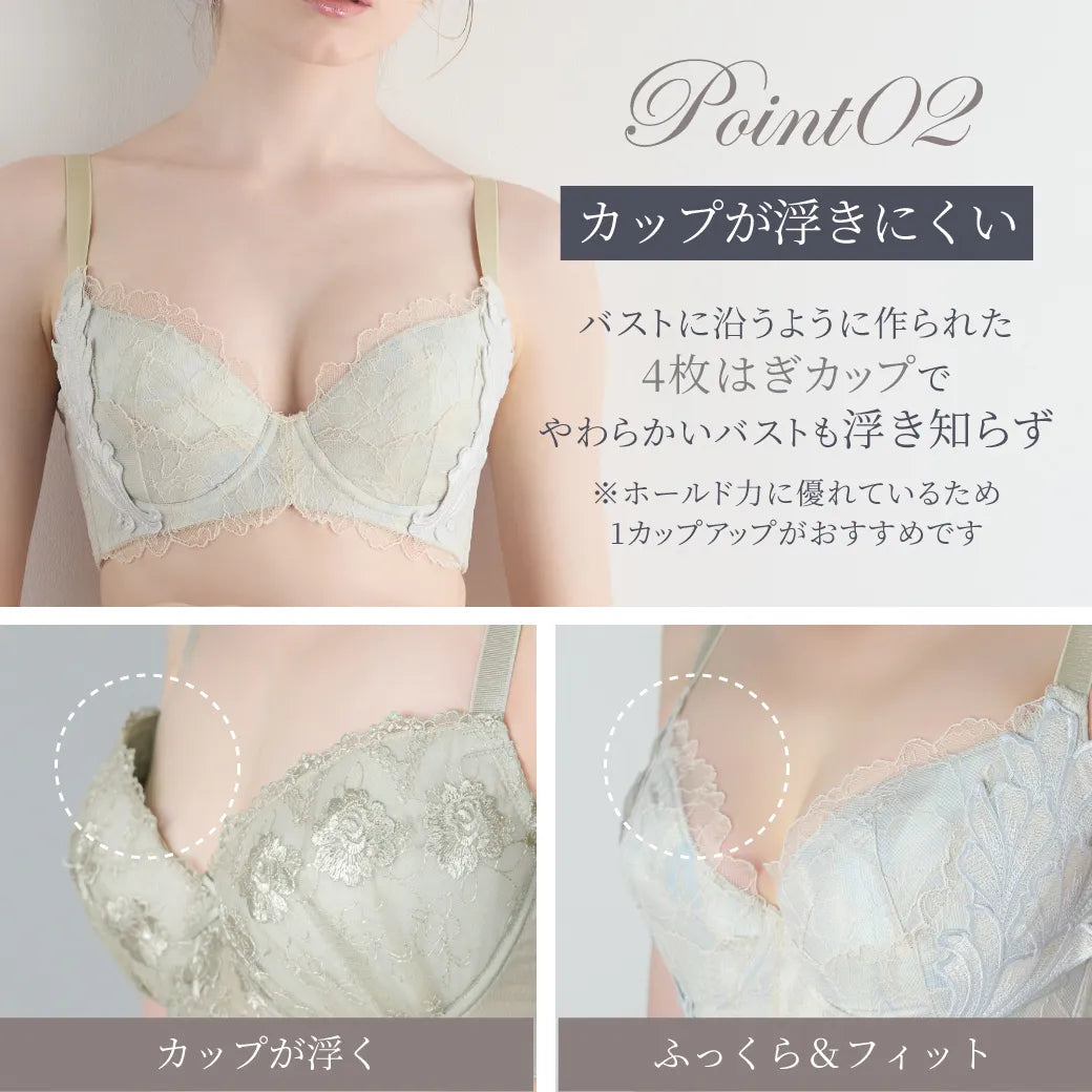 【予約ホリデーコフレ】シン・胸不二子ブラ 補整 ブラジャー ルミナス【C65-M90】