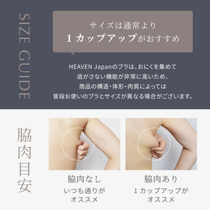 【予約ホリデーコフレ】シン・胸不二子ブラ 補整 ブラジャー ルミナス【C65-M90】