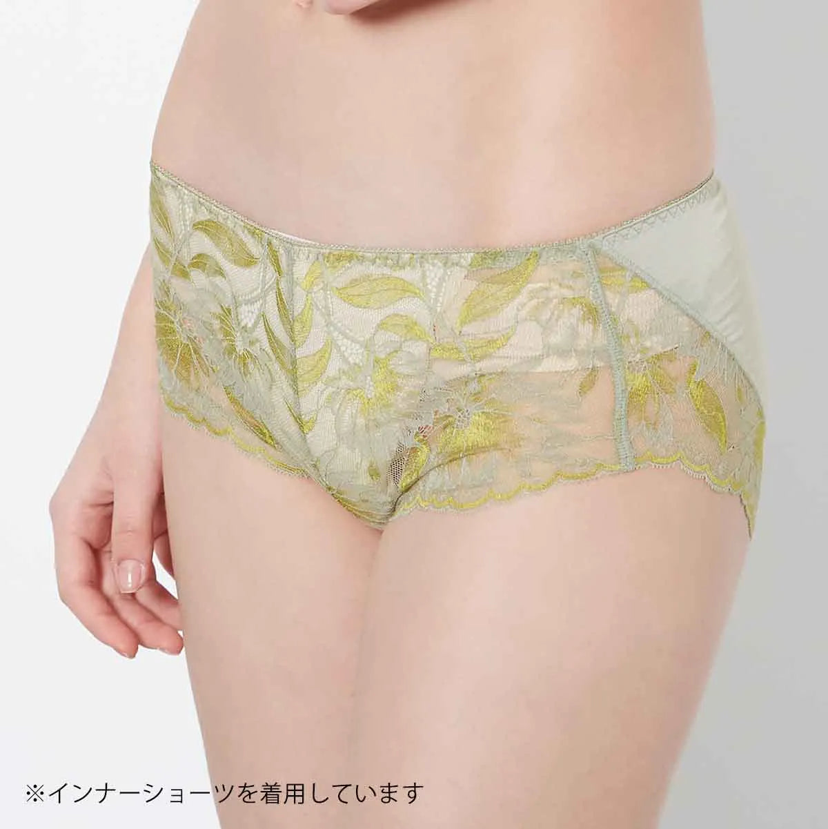 【新色】贅沢脇肉キャッチャー ボーイレングスショーツ カーキ【 M - 3L 】