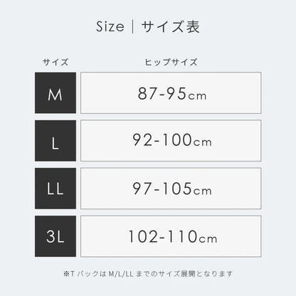 【新商品】吸水ショーツ スタンダード ブラック【 M - 3L 】