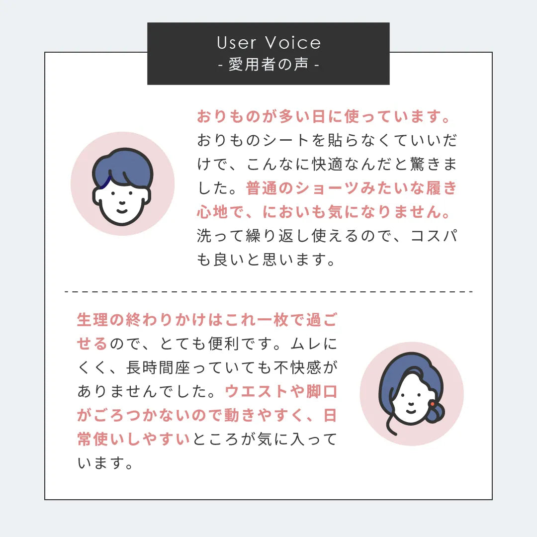 【新商品】吸水ショーツ スタンダード ブラック【 M - 3L 】