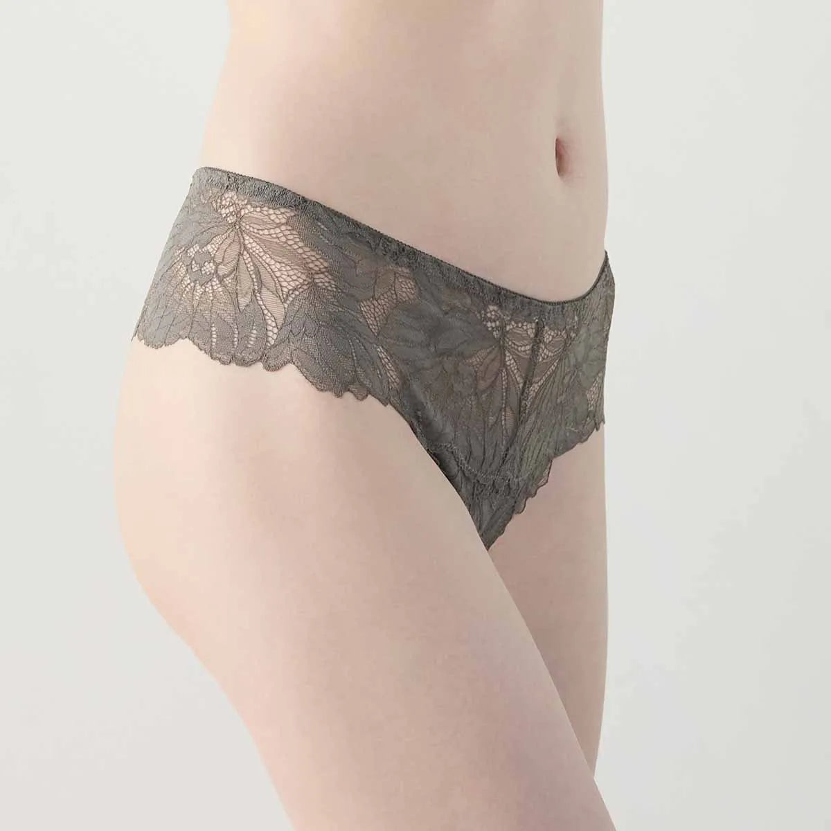 【新色】贅沢脇肉キャッチャー Tバックショーツ ダークグレー【M-LL】