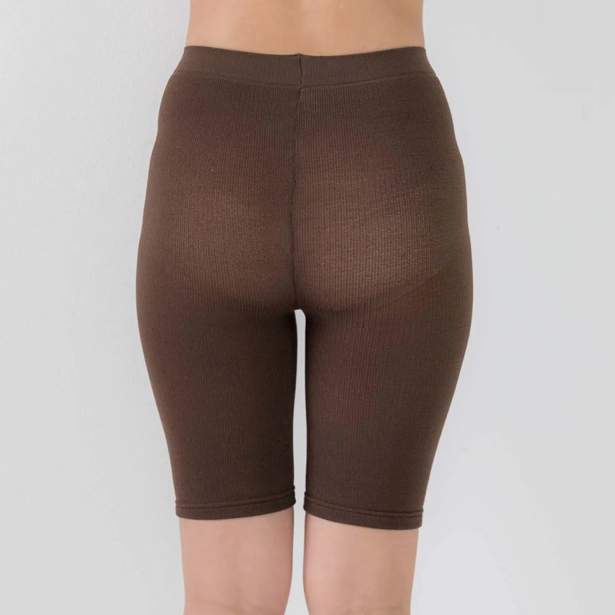 【新商品】ふわぽか3分丈パンツ ブラウン【M-L】