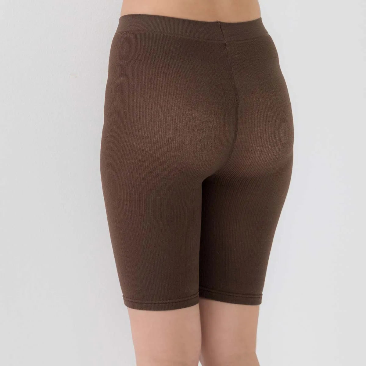 【新商品】ふわぽか3分丈パンツ ブラウン【M-L】