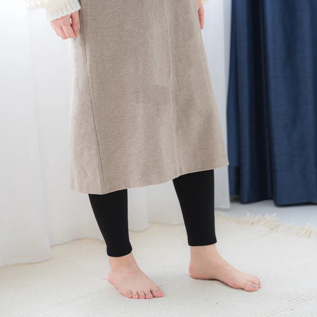 【新商品】ふわぽかスパッツ ブラック【M-L】