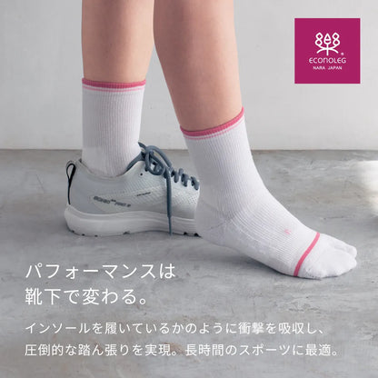 テニス＆ゴルフをする靴下 ブラック【22-25cm】