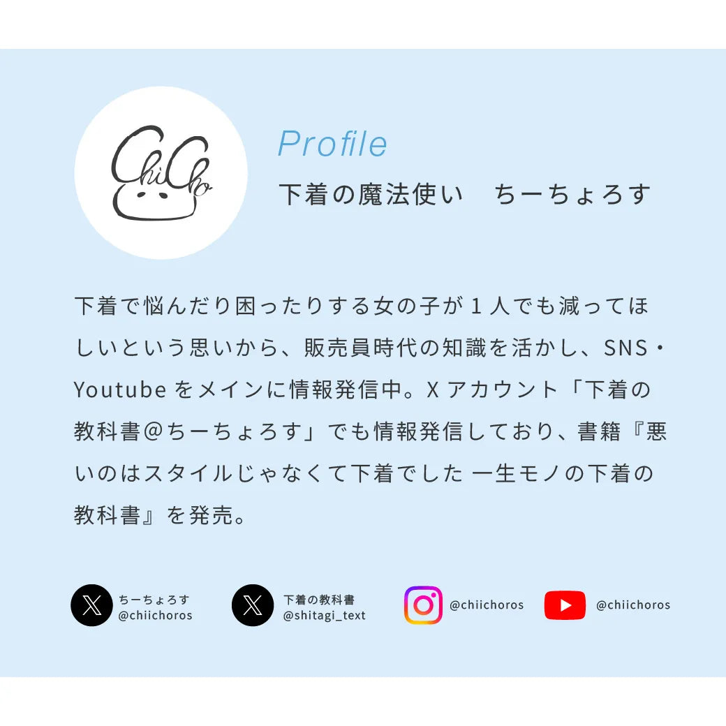 【直筆サイン入り】悪いのはスタイルじゃなくて下着でした　一生モノの下着の教科書　著者 ちーちょろす