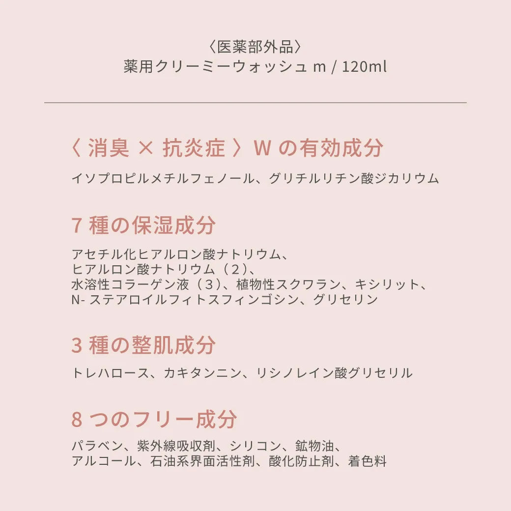 【新商品】meekuri（ミクリ）薬用クリーミーウォッシュｍ（医薬部外品）