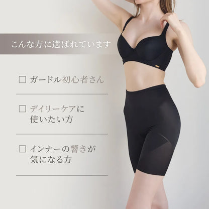 【新商品】シームレスガードル ブラック【64-82】