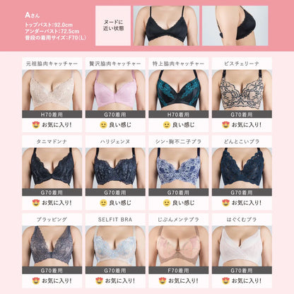 SELFIT BRA（セルフィットブラ） ブラジャー モカ【 C65 - I80 】