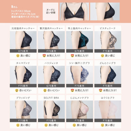 SELFIT BRA（セルフィットブラ） ブラジャー モカ【 C65 - I80 】