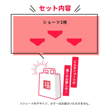 BLACK FRIDAY【アウトレット】ショーツ3点福袋【 M - 3L 】