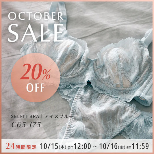 【タイムセール】SELFIT BRA（セルフィットブラ） 補整 ブラジャー アイスブルー【C65-K90】